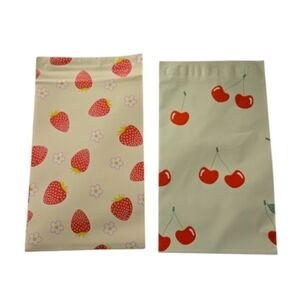 New Strawberry Cherry Poly Mailers 6x9 Set Of 10 You Get 5 Of Each